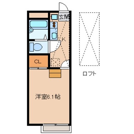 レオパレスクレールの物件間取画像